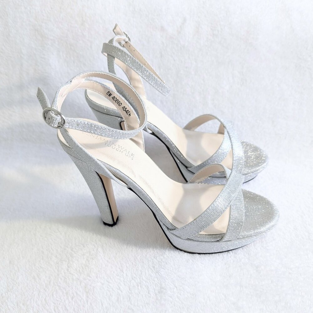 Touch Ups by Benjamin Walk Elena Platform Sandal, 8M, Silver